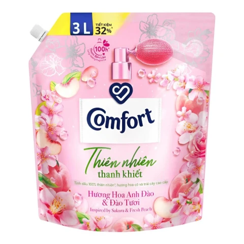 Nước giặt COMFORT Hoa Anh Đào & Đào tươi 2.9L