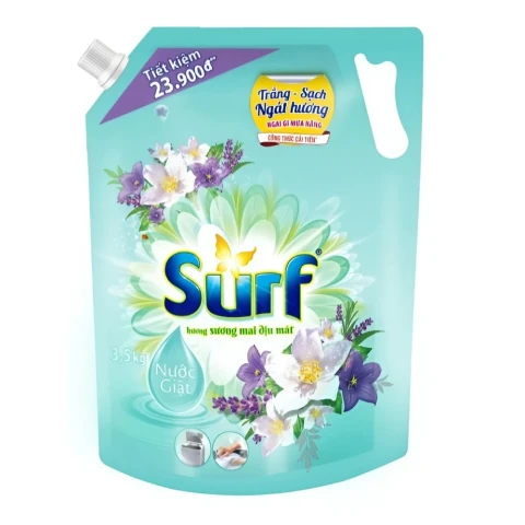 Nước giặt  Surf Hương Sương Mai Dịu Mát 3.3kg