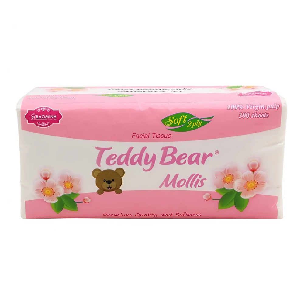 Giấy ăn Teddy Bear Mollis  rút 300 tờ