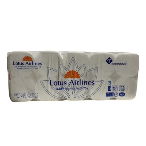 Giấy vệ sinh  Lotus Airlines   không lõi   12 cuộn
