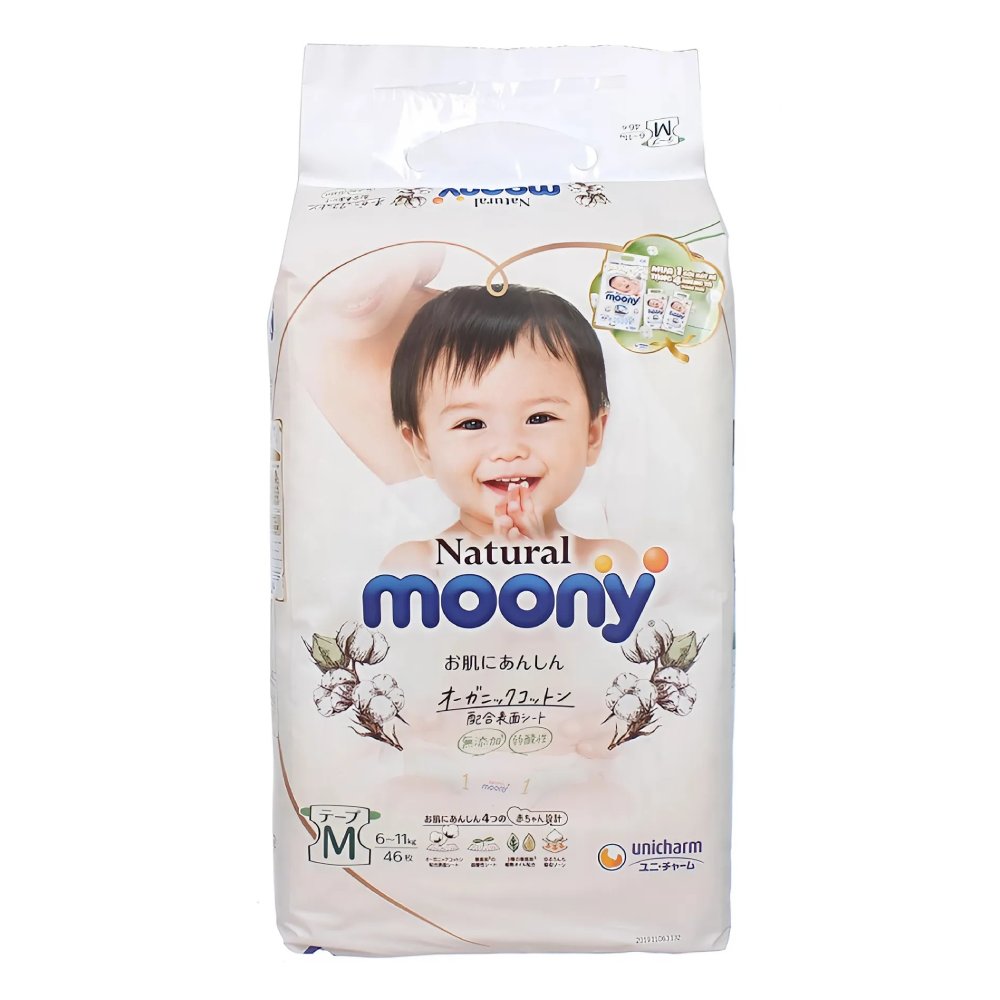 Tã dán Moony M46/4 - trắng