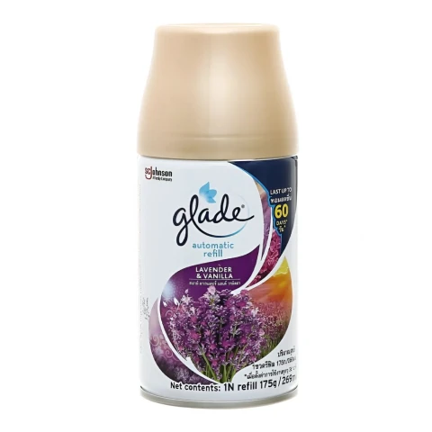 Xịt phòng  Glade tự động hương oải hương vani  175g/252ml