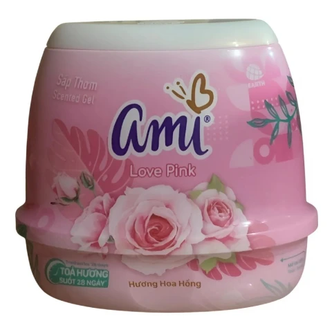 Sáp thơm Ami Love Pink hương hoa hồng 200g /24