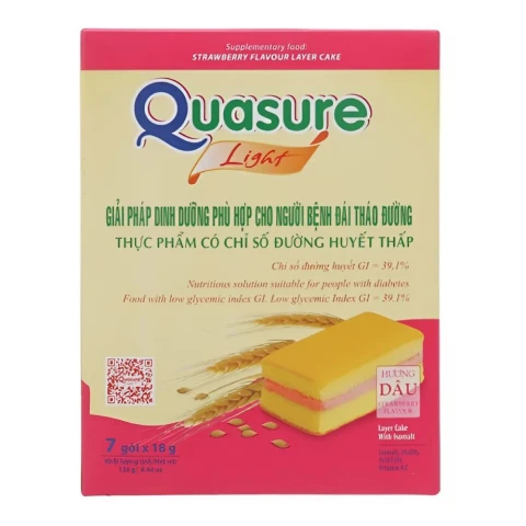 Bánh Quasure Light hương dâu 126g