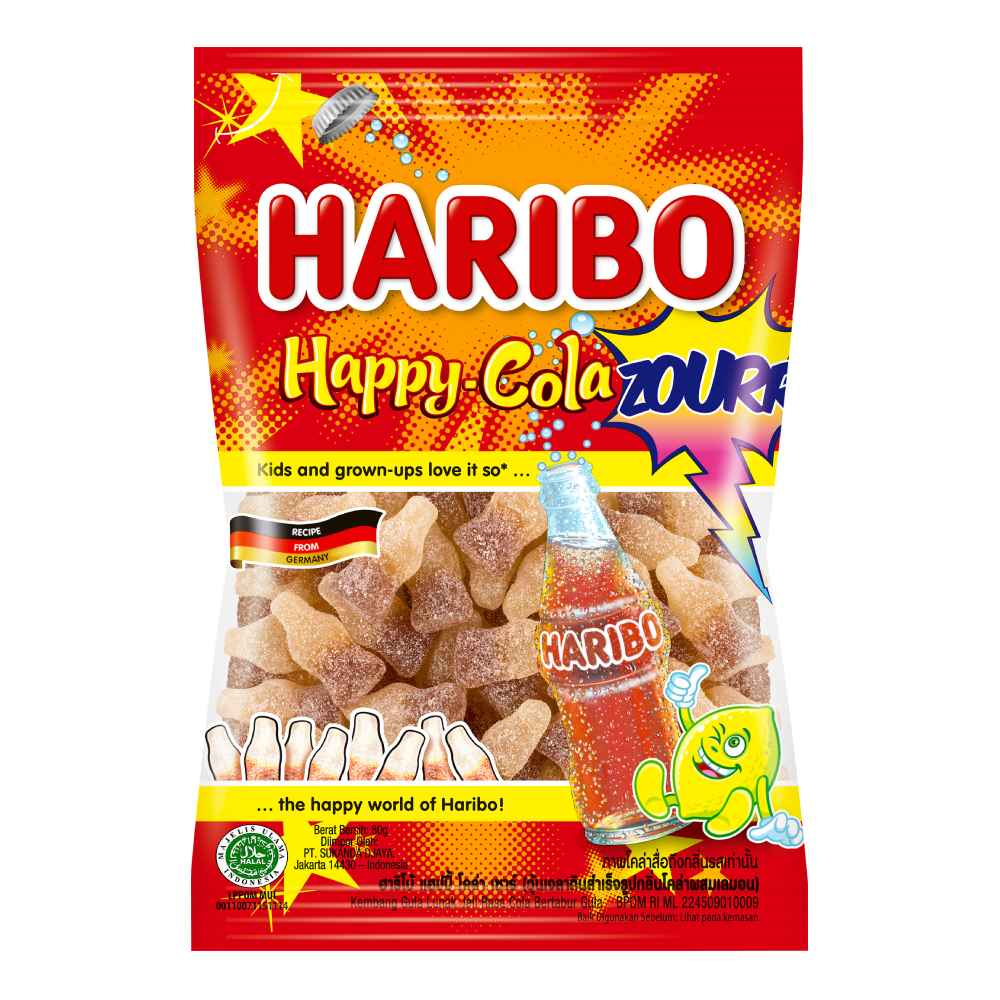 Kẹo dẻo Haribo happy cola 80gr