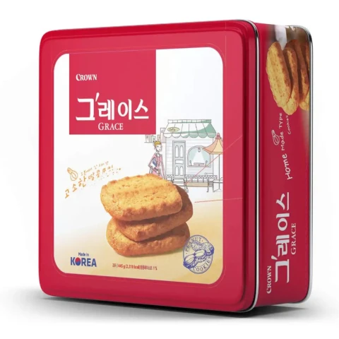 Bánh Crown đỏ hộp thiếc 445gr/10