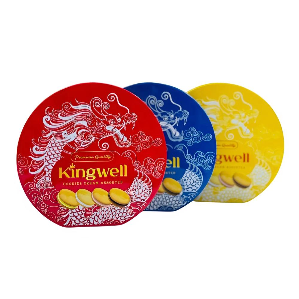 Bánh quy Kingwell HS hình rồng 3 màu 126gr/24