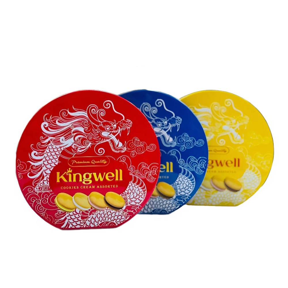 Bánh quy Kingwell sen đỏ,vàng,xanh HT 126gr/24