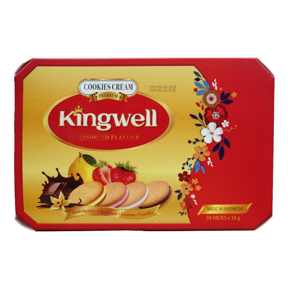 Bánh quy tổng hợp Kingwell HT đỏ,vàng,xanh 112gr/32