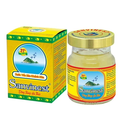 Nước yến sào  Sanvinest 21% yến sào đông trùng hạ thảo 70ml