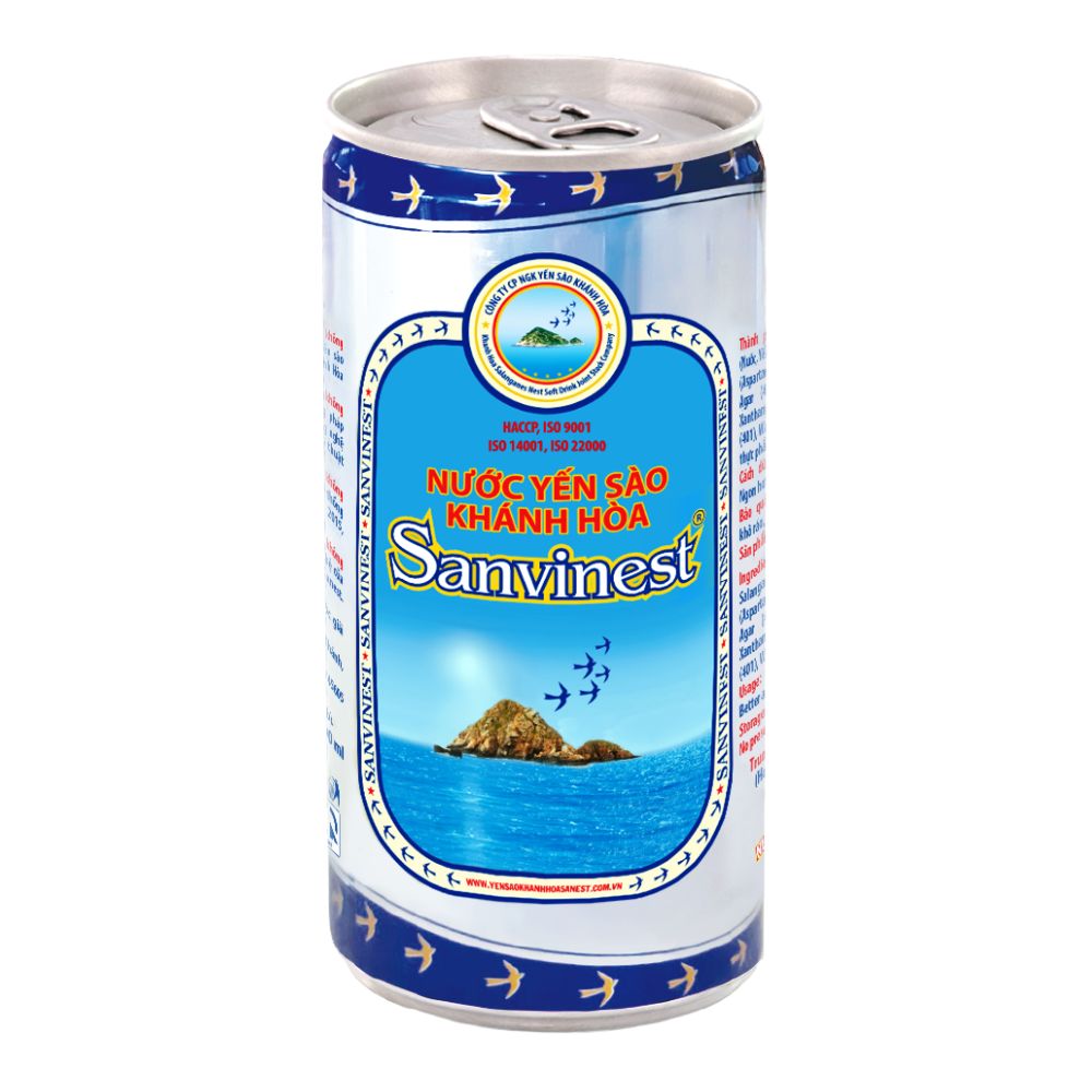 Nước yến sào  Sanvinest 7.5% yến sào không đường  190ml