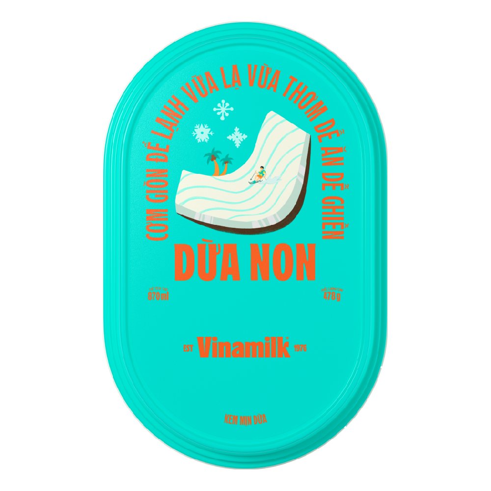 Kem mịn Dừa Vinamilk 870ml