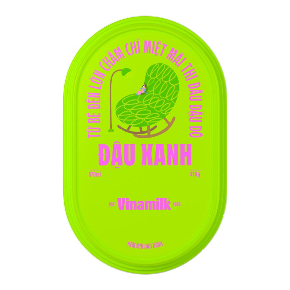 Kem mịn đậu xanh Vinamilk 870ml