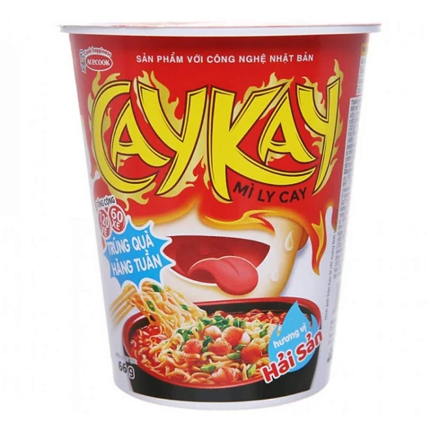 Mì CayKay Acecook vị bò  ly 65gr